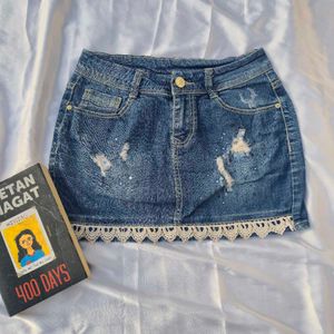 Mini Denim Skirt /Cute /Pinteresty/Aesthetic