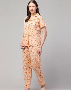 Pure Cotton Night Suit For Women