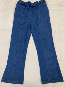 Denim Wide Leg Pants