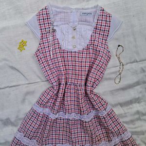 Coquette Core Cute Korean Frock/dress Outfit