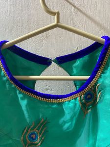 Teal Peacock Blouse