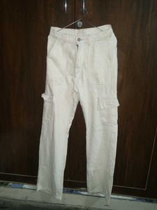 Beige Baggy Cargo A1 Quality Like New