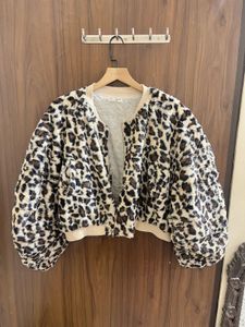 Leopard Print Faux Fur Jacket