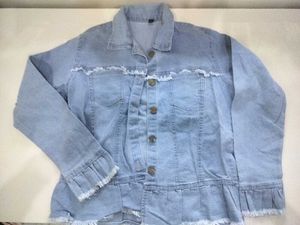 Ruffled Denim Jacket