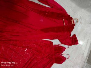 Red Lace Nightgown