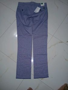 Blue Checked Dress Pants