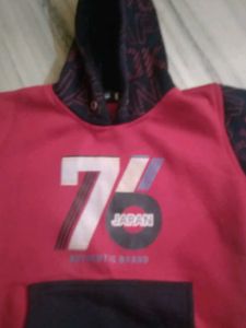 Kids' Stylish Red &amp; Black Hoodie