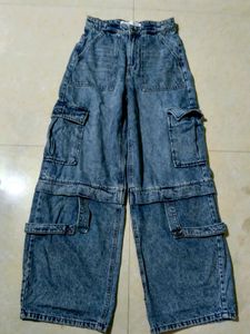 Bershka Blue Cargo