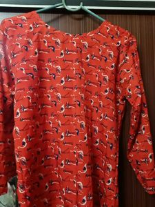 Stylish Red Printed Top