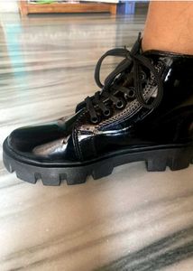 Black Platform Ankle Boots