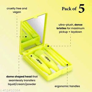 Mackup Brush Applicator Set Of 5 With Mirror 🪞