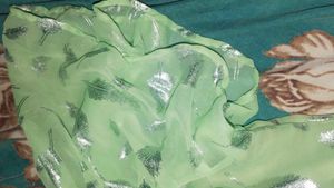 Sheer Green Party Top