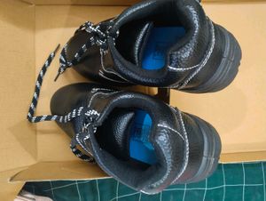 Black Leather Work Shoes 7 number