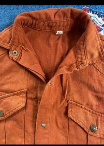 Burnt Orange Utility denim Jacket