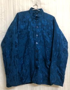 San-na Blue Printed Coat