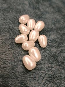 Pearl Beads for Crafts - Set of 10