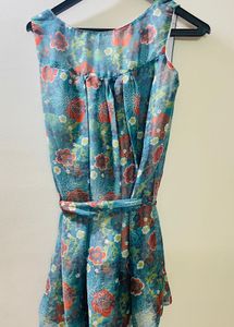Floral Blue Top