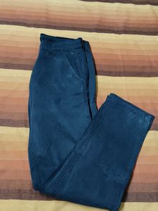 Men&#39;s Regular Fit Cotton Mix Black Trouser