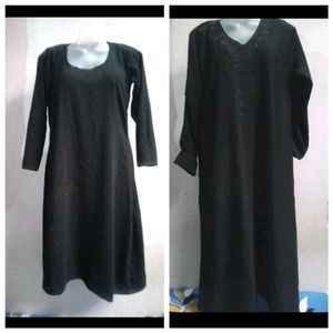2 Black Nayab (Naqab) Set