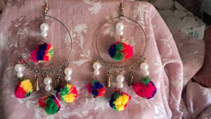 Pompom Earrings