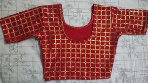 Red & Gold Blouse