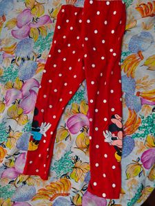 Minnie Mouse Polka Dot Leggings