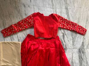 Red  Lehenga Choli