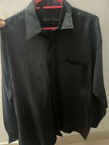 Mens Black Partywear Shirt