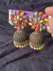 Colorful Jhumka Earrings