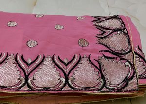 💓😍Elegant Pink Saree💓😍