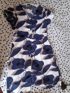 Floral Print Button-Down Dress
