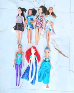 Collectible Fashion Dolls - Set of 6