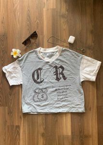 Vintage Jersey Oversized Fit Crop Top