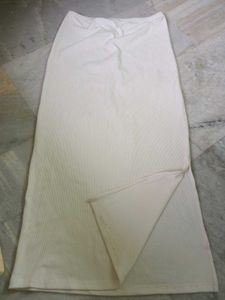 long  White Skirt