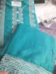 Jaam Cotton Suit With Reyon Bottom And Shiffon Dup