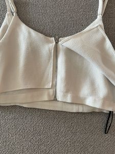 Forever 21 White Crop Top
