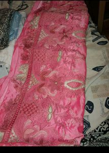 Pure Silk Sareee With Aari Work All Over Handmade