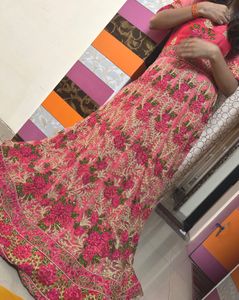 Gorgeous Pink Floral Embroidered Lehenga