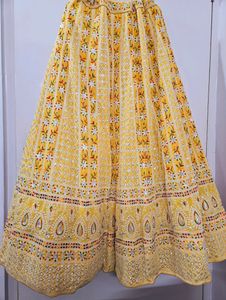 Mustard Color Lehnga Choli