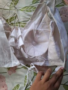 White backless Blouse