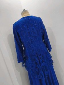 Elegant Blue Ethnic Gown