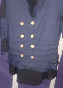 Net Shoulder And Fancy Top For Collar