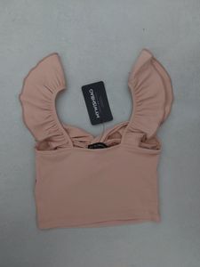 Twist Ruffle Crop Top