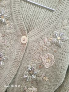 Floral Embroidered Cardigan