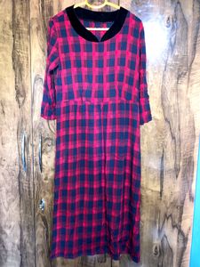Korean Checkered Dress