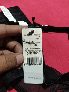 Intimissimi Black Lace Garter Belt (One Size)