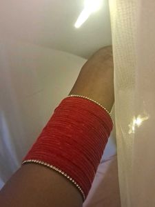 Beautiful Cherry 🍒 Red Colour 😍 Velvet Bangles
