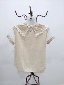 Vintage Inspired Lace Collar Top