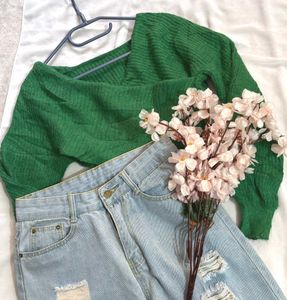 🎁Buy1 Get1 Free Stylish Crop Wrap Sweater H