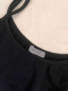 Adjustable cami strap fit and flare dress